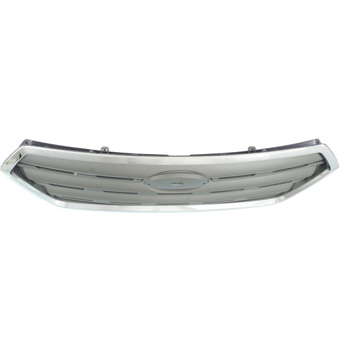 GRILLE PAINTED SILVER GRAY W/CHROME MOULDING  REPLACEMENT FOR SUBARU OUTBACK (MID-SIZE-WAGON) 2015 PARTSLINK NUMBER   SU1200159