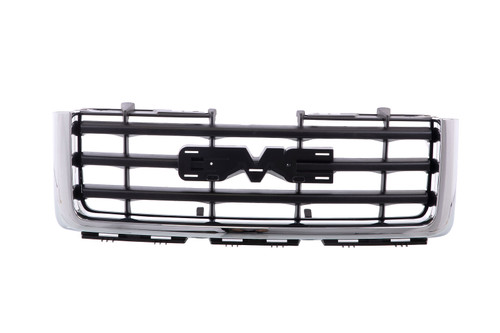 GRILLE CHROME  REPLACEMENT FOR GMC PICKUP GMC SIERRA 2013 PARTSLINK NUMBER 	GM1200573