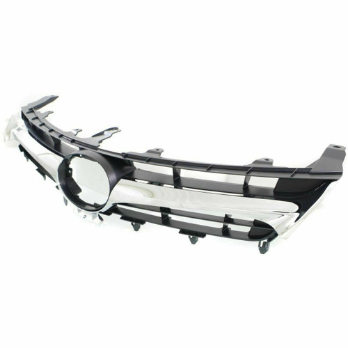 GRILLE BLACK W/CHROME MODLING W/O PRE-COLLISION SAME AS TO1200377  REPLACEMENT FOR TOYOTA CAMRY HYBRID 2015 PARTSLINK NUMBER  TO1200387