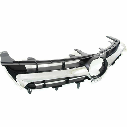 GRILLE BLACK W/CHROME MODLING W/O PRE-COLLISION SAME AS TO1200377  REPLACEMENT FOR TOYOTA CAMRY HYBRID 2015 PARTSLINK NUMBER  TO1200387