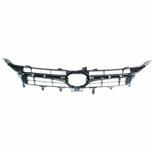 GRILLE BLACK W/CHROME MODLING W/O PRE-COLLISION SAME AS TO1200377  REPLACEMENT FOR TOYOTA CAMRY HYBRID 2015 PARTSLINK NUMBER  TO1200387