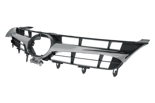 GRILLE BLACK W/SMOKED CHROME MOULDING SE  REPLACEMENT FOR TOYOTA CAMRY HYBRID 2015 PARTSLINK NUMBER  TO1200388