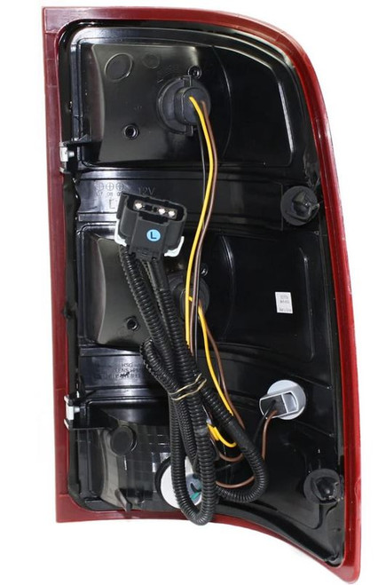 TAIL LAMP LH EXCLUDE BASE/DUALLY/DENALI W/O DARK RED TRIM W/LARGE 3047 BACK-UP BULB HQ   REPLACEMENT FOR GMC PICKUP GMC SIERRA HYBRID 2013 PARTSLINK NUMBER  GM2800208