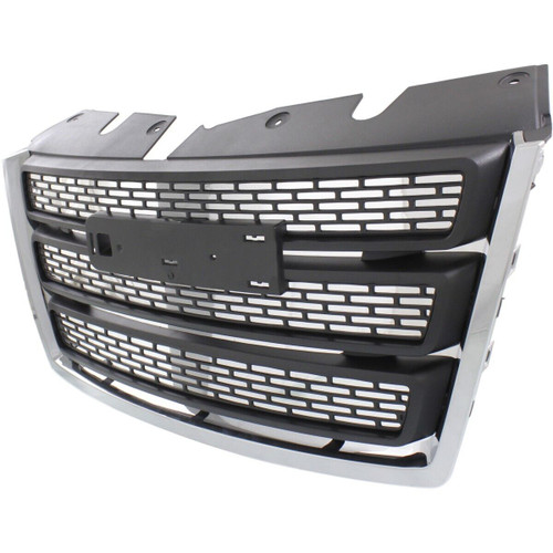 GRILLE MATTE-BLACK W/CHROME MLDG REPLACEMENT FOR GMC TERRAIN 2013 PARTSLINK NUMBER GM1200630 GRILLE MATTE-BLACK W/CHROME MLDG REPLACEMENT FOR GMC TERRAIN 2013 PARTSLINK NUMBER GM1200630