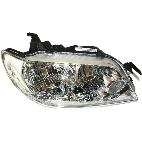 HEAD LAMP RH HB ALUMINUM BEZEL HQ REPLACEMENT FOR MAZDA PROTEGE 5 2002 PARTSLINK NUMBER  MA2519106