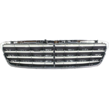 GRILLE CHROME/SILVER W/SPORT PKG (AVNGRD/ELGNS) REPLACEMENT FOR MERCEDES C230 2002 PARTSLINK NUMBER  MB1200142