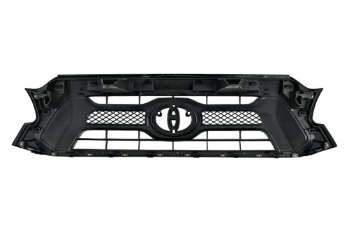 GRILLE MATTE-DARK GRAY W/BLACK MLDG  REPLACEMENT FOR TOYOTA TACOMA PICKUP 2WD 2015 PARTSLINK NUMBER  TO1200349