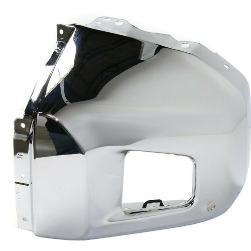 BUMPER END FR RH W/SENSOR HOLE CHROME REPLACEMENT FOR TOYOTA TUNDRA 4WD 2015 PARTSLINK NUMBER TO1005185 BUMPER END FR RH W/SENSOR HOLE CHROME REPLACEMENT FOR TOYOTA TUNDRA 4WD 2015 PARTSLINK NUMBER TO1005185