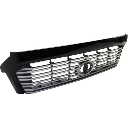 GRILLE PAINTED SILVER-GRAY W/BLACK MOULDING PLATINUM MODEL REPLACEMENT FOR TOYOTA TUNDRA 4WD 2015 PARTSLINK NUMBER TO1200375 GRILLE PAINTED SILVER-GRAY W/BLACK MOULDING PLATINUM MODEL REPLACEMENT FOR TOYOTA TUNDRA 4WD 2015 PARTSLINK NUMBER TO1200375
