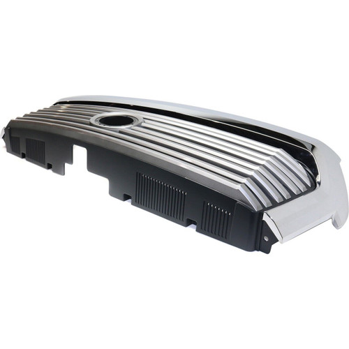 GRILLE PAINTED SILVER-GRAY W/CHROME MOULDING 8BARS LIMITED MODEL	 REPLACEMENT FOR TOYOTA TUNDRA 4WD 2015 PARTSLINK NUMBER  TO1200374