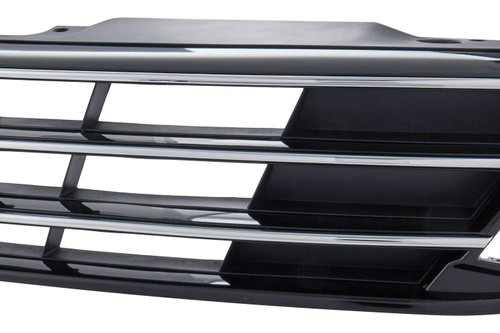 GRILLE BLACK W/CHROME MOULDING EXCLUDE GLI W/O COLLISION WARNING SDN SAME AS VW1200168  REPLACEMENT FOR VOLKSWAGEN JETTA (TYPE 6) 2015 PARTSLINK NUMBER  VW1200165