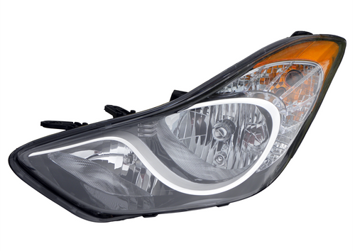 HEAD LAMP LH USA BUILT REPLACEMENT FOR HYUNDAI ELANTRA COUPE 2013 PARTSLINK NUMBER 	HY2502161U