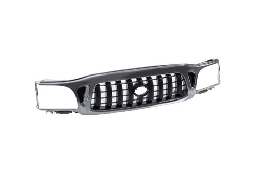 GRILLE CHROME/DARK GRAY REPLACEMENT FOR  TOYOTA TACOMA PICKUP 4WD 2002 PARTSLINK NUMBER  TO1200248