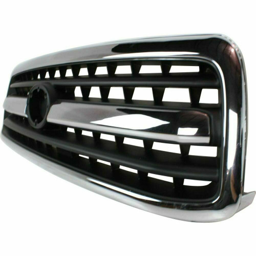 GRILLE REGULAR CHROME/BLACK REPLACEMENT FOR  TOYOTA TUNDRA PICKUP 2002 PARTSLINK NUMBER  TO1200223