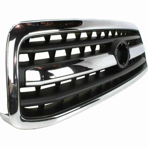 GRILLE REGULAR CHROME/BLACK REPLACEMENT FOR  TOYOTA TUNDRA PICKUP 2002 PARTSLINK NUMBER  TO1200223