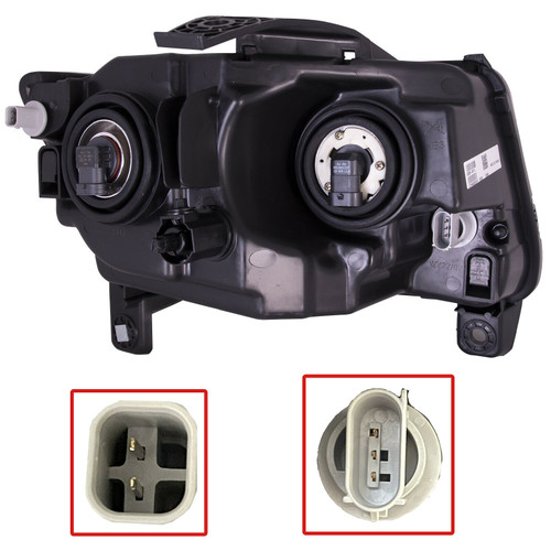 HEAD LAMP LH CODE LMB W/O BLACK TRIM W/O LEVELING HQ   REPLACEMENT FOR JEEP COMPASS MK 2013 PARTSLINK NUMBER  CH2518139