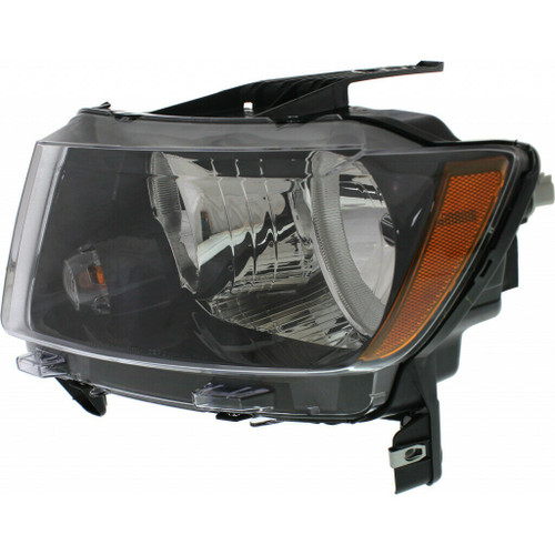 HEAD LAMP LH HALOGEN BLACK BEZEL HQ   REPLACEMENT FOR JEEP COMPASS MK 2013 PARTSLINK NUMBER  CH2502246