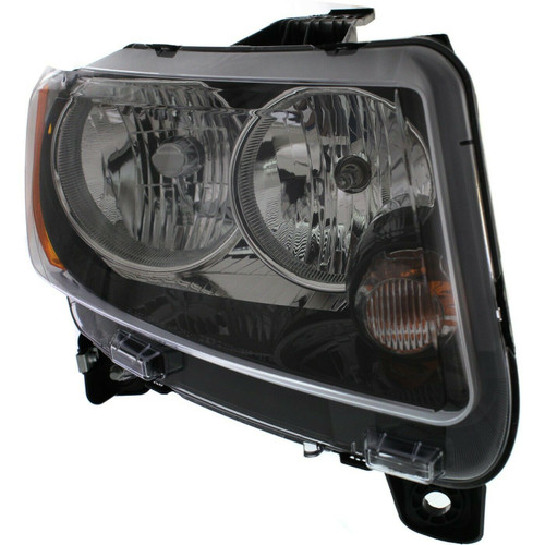 HEAD LAMP RH HALOGEN BLACK BEZEL HQ	   REPLACEMENT FOR JEEP COMPASS MK 2013 PARTSLINK NUMBER  CH2503246