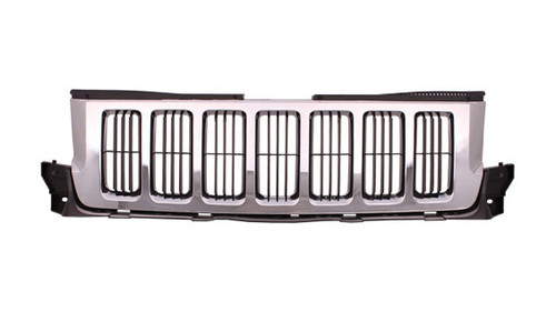GRILLE GRAY W/CHROME MOULDING REPLACEMENT FOR JEEP GRAND CHEROKEE 2013 PARTSLINK NUMBER CH1200341 GRILLE GRAY W/CHROME MOULDING REPLACEMENT FOR JEEP GRAND CHEROKEE 2013 PARTSLINK NUMBER CH1200341
