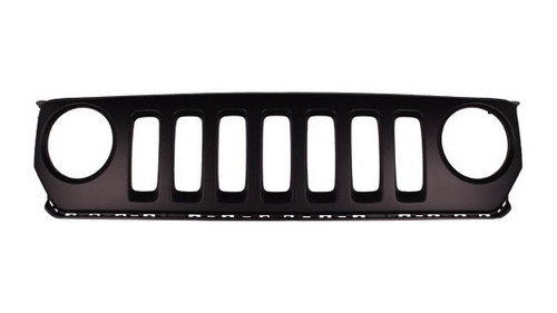 GRILLE PRIMED BLACK REPLACEMENT FOR JEEP PATRIOT 2013 PARTSLINK NUMBER CH1200343