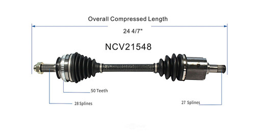 C V AXLE LH TYPE-S REPLACEMENT FOR ACURA RSX 2003 PARTSLINK NUMBER NCV21548 C V AXLE LH TYPE-S REPLACEMENT FOR ACURA RSX 2003 PARTSLINK NUMBER NCV21548