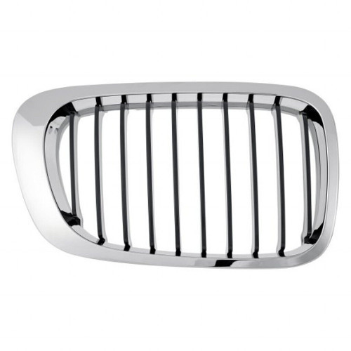 GRILLE RH BLACK W/CHROME TRIM REPLACEMENT FOR BMW 3 SERIES COUPE 2003 PARTSLINK NUMBER  BM1200163