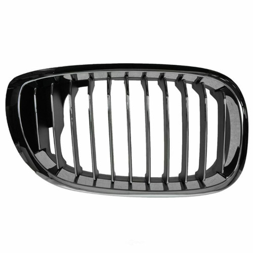 GRILLE RH CHROME/BLACK [11 BLACK VERTICAL BARS WITH CHROME FACE SURROUNDED BY CHROME FRAME] REPLACEMENT FOR BMW 3 SERIES CONVERTIBLE 2003 PARTSLINK NUMBER  BM1200157