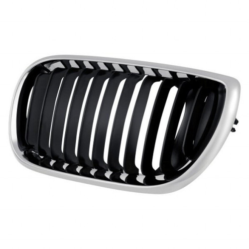 GRILLE LH CHROME/BLACK REPLACEMENT FOR BMW 3 SERIES SEDAN EXCULDE 330E AND 340I 2003 PARTSLINK NUMBER BM1200126 GRILLE LH CHROME/BLACK REPLACEMENT FOR BMW 3 SERIES SEDAN EXCULDE 330E AND 340I 2003 PARTSLINK NUMBER BM1200126