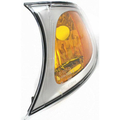 SIDE MARKER LAMP LH AMBER W/CHROME BEZEL HQ REPLACEMENT FOR BMW 3 SERIES SEDAN EXCULDE 330E AND 340I 2003 PARTSLINK NUMBER BM2520110 SIDE MARKER LAMP LH AMBER W/CHROME BEZEL HQ REPLACEMENT FOR BMW 3 SERIES SEDAN EXCULDE 330E AND 340I 2003 PARTSLINK NUMBER BM2520110