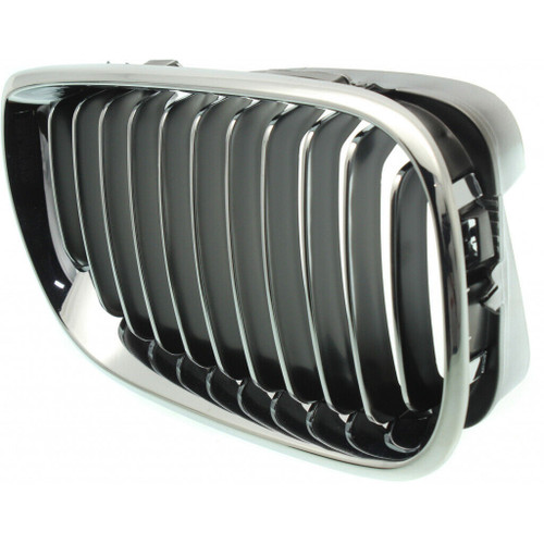 GRILLE RH CHROME.BLACK REPLACEMENT FOR BMW 3 SERIES WAGON 2003 PARTSLINK NUMBER BM1200129 GRILLE RH CHROME.BLACK REPLACEMENT FOR BMW 3 SERIES WAGON 2003 PARTSLINK NUMBER BM1200129
