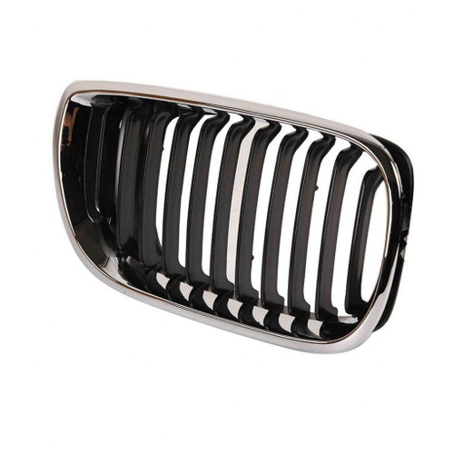 GRILLE RH CHROME/BLACK REPLACEMENT FOR BMW 3 SERIES WAGON  2003 PARTSLINK NUMBER  BM1200127