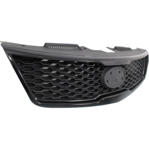 GRILLE MATT-BLACK PARTIAL PAINTED SILVER GRAY (KOUP) REPLACEMENT FOR KIA FORTE KOUP(COUPE) 2013 PARTSLINK NUMBER KI1200142 GRILLE MATT-BLACK PARTIAL PAINTED SILVER GRAY (KOUP) REPLACEMENT FOR KIA FORTE KOUP(COUPE) 2013 PARTSLINK NUMBER KI1200142