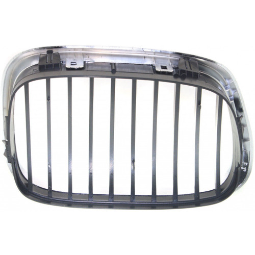GRILLE LH CHROME/BLACK 525I/530I REPLACEMENT FOR BMW 5 SERIES 2003 PARTSLINK NUMBER  BM1200138