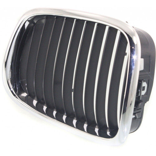 GRILLE LH CHROME/BLACK 525I/530I REPLACEMENT FOR BMW 5 SERIES 2003 PARTSLINK NUMBER  BM1200138