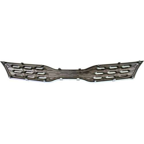 GRILLE UPPER CHROME/BLACK W/FOG LAMP HOLE TYPE REPLACEMENT FOR KIA RIO HATCHBACK 2013 PARTSLINK NUMBER KI1200152 GRILLE UPPER CHROME/BLACK W/FOG LAMP HOLE TYPE REPLACEMENT FOR KIA RIO HATCHBACK 2013 PARTSLINK NUMBER KI1200152