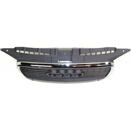 GRILLE (CHROME/PRIMED-BLACK) W/O SPORT PKG  REPLACEMENT FOR AUDI A3 2006 PARTSLINK NUMBER  AU1200115