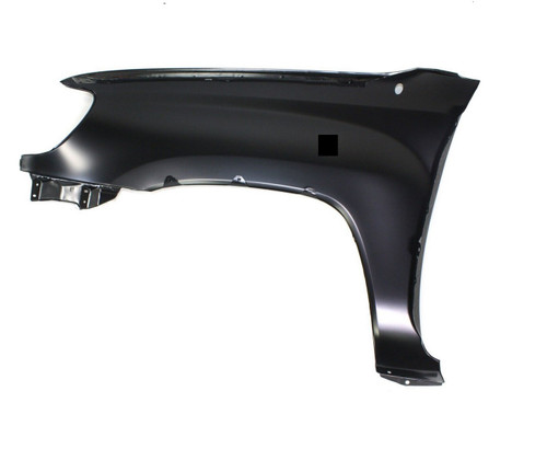 FENDER FR RH 2WD W/O FENDER FLARES (ALSO FITS X-RUNNER WITH SMALLER FENDER FLARES) CAPA REPLACEMENT FOR TOYOTA TACOMA PICKUP 2WD 2005 PARTSLINK NUMBER TO1241206C