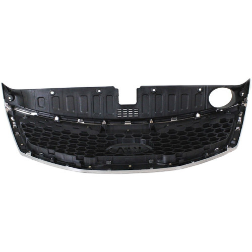 GRILLE CHROME/BLACK EX/LX REPLACEMENT FOR KIA S0RENTO 2013 PARTSLINK NUMBER KI1200140