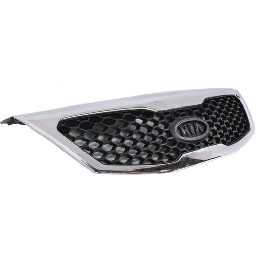 GRILLE CHROME/BLACK EX/LX REPLACEMENT FOR KIA S0RENTO 2013 PARTSLINK NUMBER KI1200140