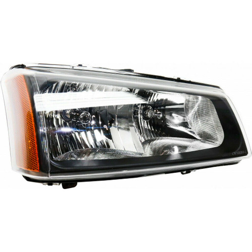 HEAD LAMP RH W/O CLADDING REPLACEMENT FOR CHEVROLET AVALANCHE 2003 PARTSLINK NUMBER  GM2503257U