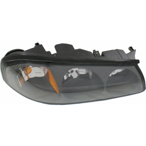 HEAD LAMP RH BLACK BEZEL W/CENTER BULB SHIELD TO FEB 5TH 2004 HQ REPLACEMENT FOR CHEVROLET IMPALA 2003 PARTSLINK NUMBER  GM2503201
