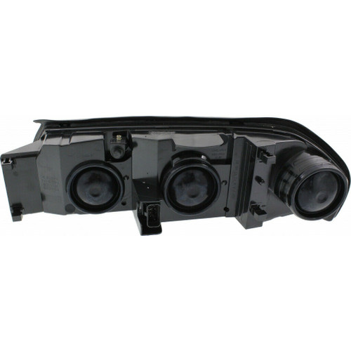 HEAD LAMP RH BLACK BEZEL W/CENTER BULB SHIELD TO FEB 5TH 2004 HQ REPLACEMENT FOR CHEVROLET IMPALA 2003 PARTSLINK NUMBER  GM2503201