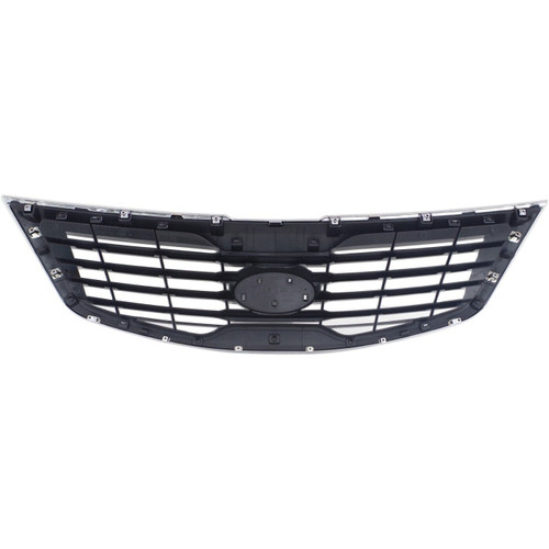 GRILLE PAINT SILVER GRAY W/CHROME MLDG   REPLACEMENT FOR KIA SPORTAGE 2013 PARTSLINK NUMBER  KI1200147