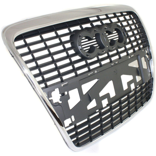 GRILLE SILVER BLACK W/O SENSOR REPLACEMENT FOR AUDI A6 2006 PARTSLINK NUMBER AU1200111 GRILLE SILVER BLACK W/O SENSOR REPLACEMENT FOR AUDI A6 2006 PARTSLINK NUMBER AU1200111