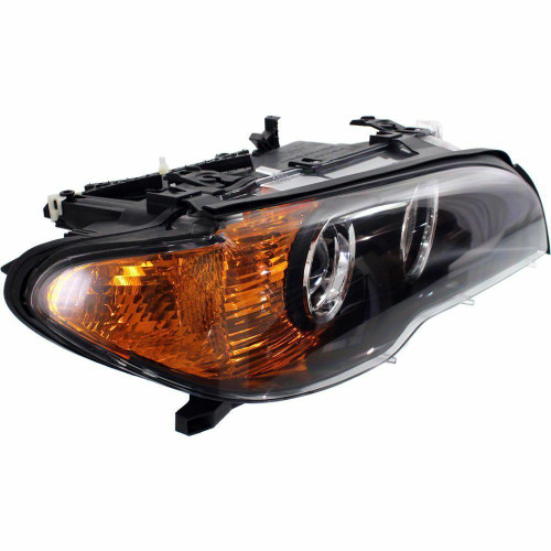 HEAD LAMP RH HALOGEN AMBER TURN SIGNAL HQ  REPLACEMENT FOR BMW 3 SERIES CONVERTIBLE 2006 PARTSLINK NUMBER  BM2503143