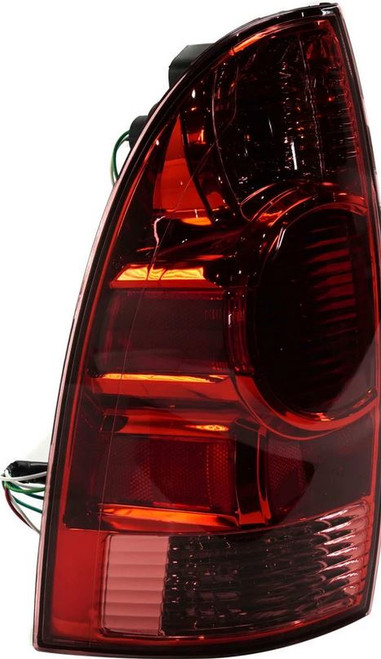 TAIL LAMP LH W/RED CENTER LENS HQ REPLACEMENT FOR TOYOTA TACOMA PICKUP 2WD 2005 PARTSLINK NUMBER TO2800158