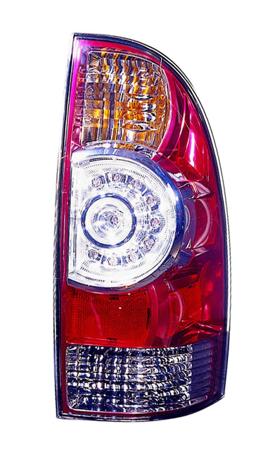TAIL LAMP RH LED TYPE W/CLEAR CENTER LENS CAPA REPLACEMENT FOR TOYOTA TACOMA PICKUP 2WD 2005 PARTSLINK NUMBER TO2801177C