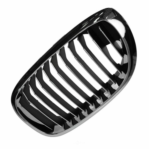 GRILLE LH CHROME/BLACK [11 BLACK VERTICAL BARS WITH CHROME FACE SURROUNDED BY CHROME FRAME]  REPLACEMENT FOR BMW 3 SERIES COUPE 2006 PARTSLINK NUMBER  BM1200156