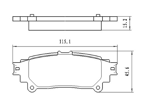 BRAKE PADS SET RR CERAMIC REPLACEMENT FOR LEXUS GS350 2013 PARTSLINK NUMBER D1391 BRAKE PADS SET RR CERAMIC REPLACEMENT FOR LEXUS GS350 2013 PARTSLINK NUMBER D1391