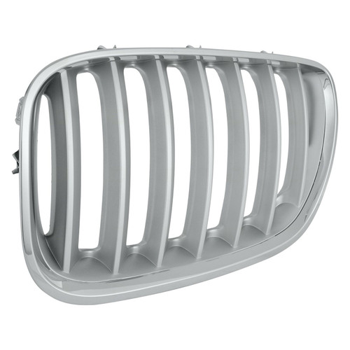 GRILLE LH CHROME/SILVER W/TITANIUM REPLACEMENT FOR BMW X5 2006 PARTSLINK NUMBER BM1200159 GRILLE LH CHROME/SILVER W/TITANIUM REPLACEMENT FOR BMW X5 2006 PARTSLINK NUMBER BM1200159